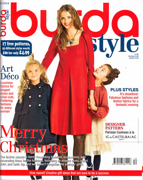 Burda Style Magazine December 2014 issue