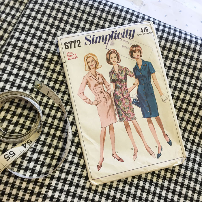 vintage simplicity pattern 6772