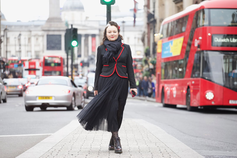 ooobop tulle skirt with London bus