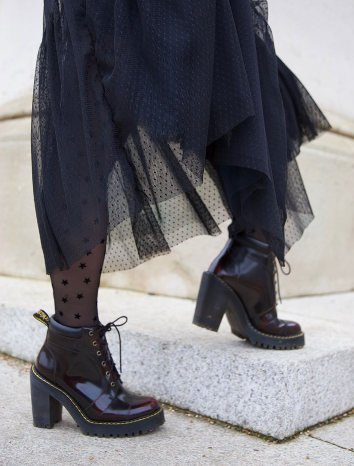 Doctor Martens with tulle skirt