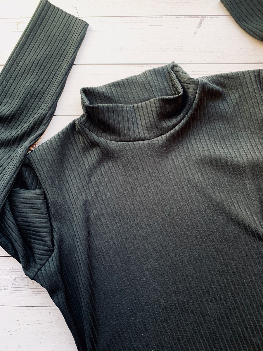 Self drafted Turtleneck knit top