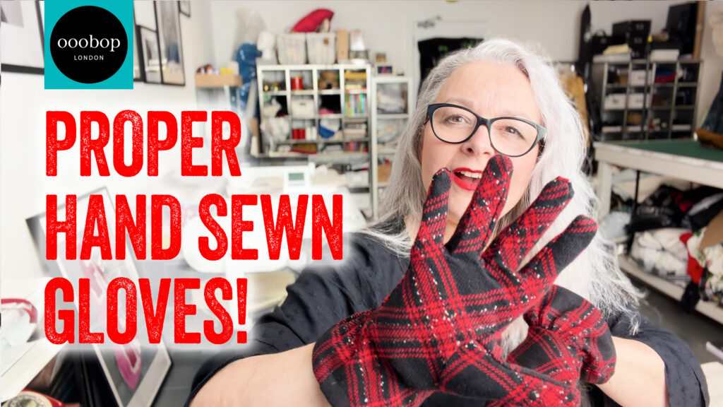 Thumbnail of my YouTube video called "Proper hand-sewn gloves"